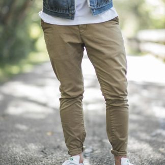 Cs1Awa Men's Straight Fit Chino Pants — Cotton Twill